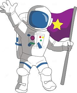 卡通彩绘宇航员