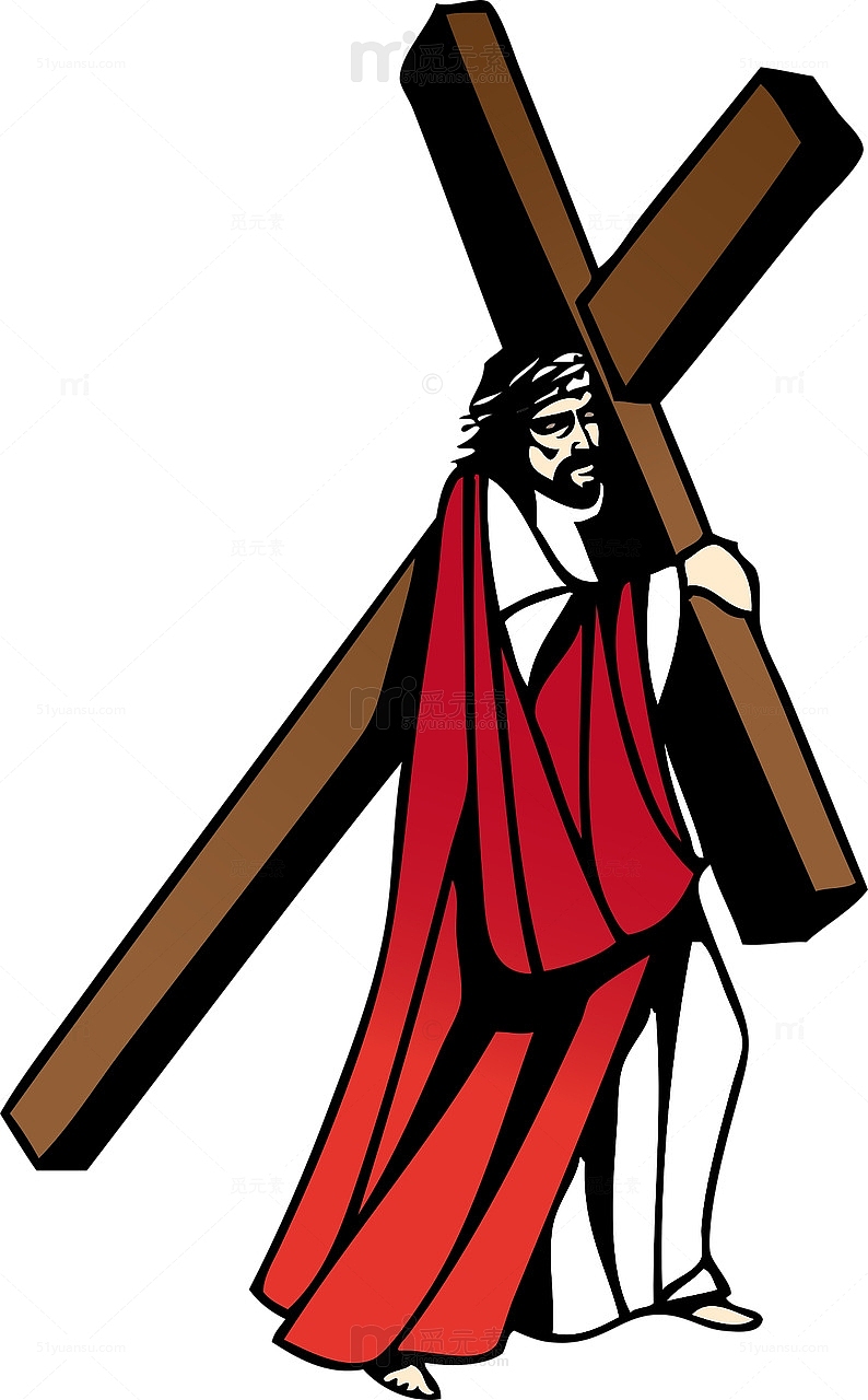 扛着十字架的耶稣上帝