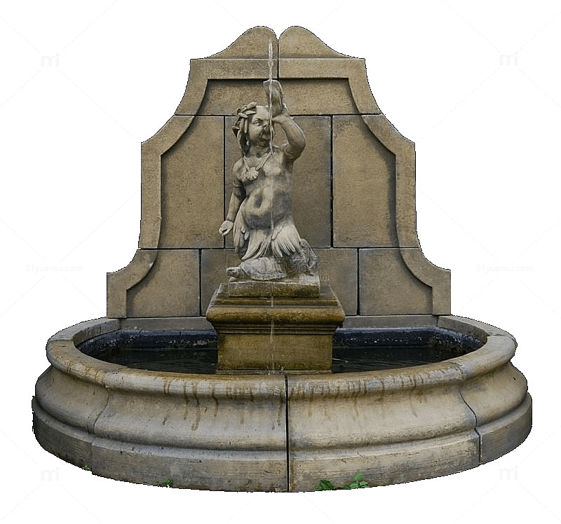 石头雕塑人工喷泉