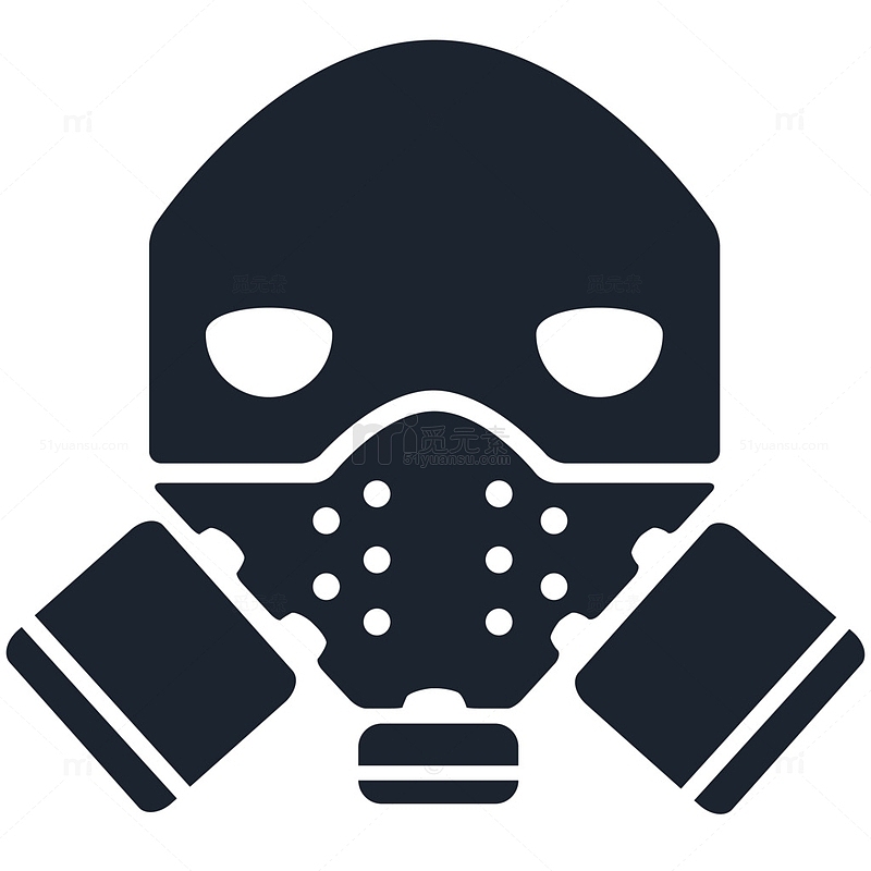 防毒面具标志