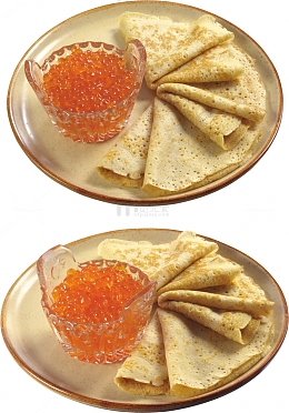 两盘薄饼