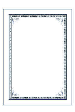 欧式证书合格证边框