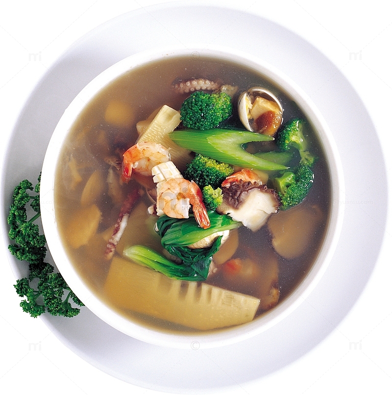 海鲜菌菇汤