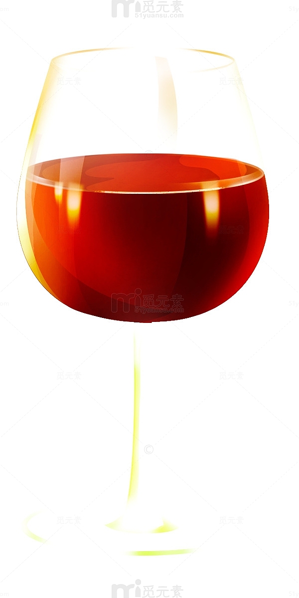 玻璃红酒杯