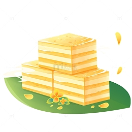 甜品甜食桂花糕甜品食物美食