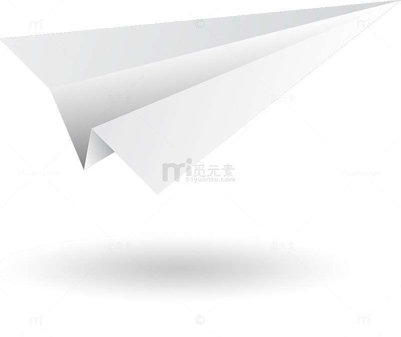 白色折纸纸飞机