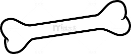 手绘骨头