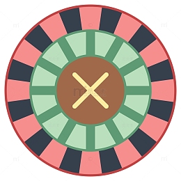 卡通赌场轮盘