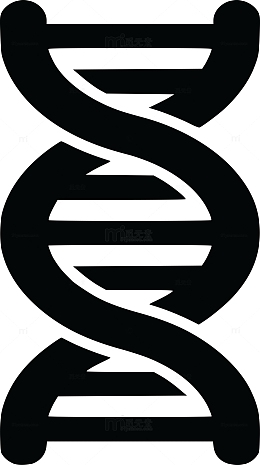 黑色脱氧核糖核酸图标