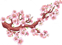 一枝桃花