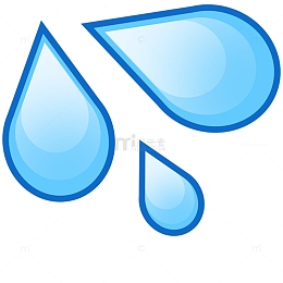卡通水水滴