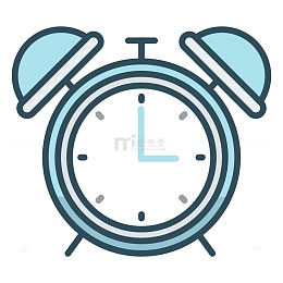 蓝色闹钟