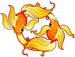 卡通彩绘金鱼