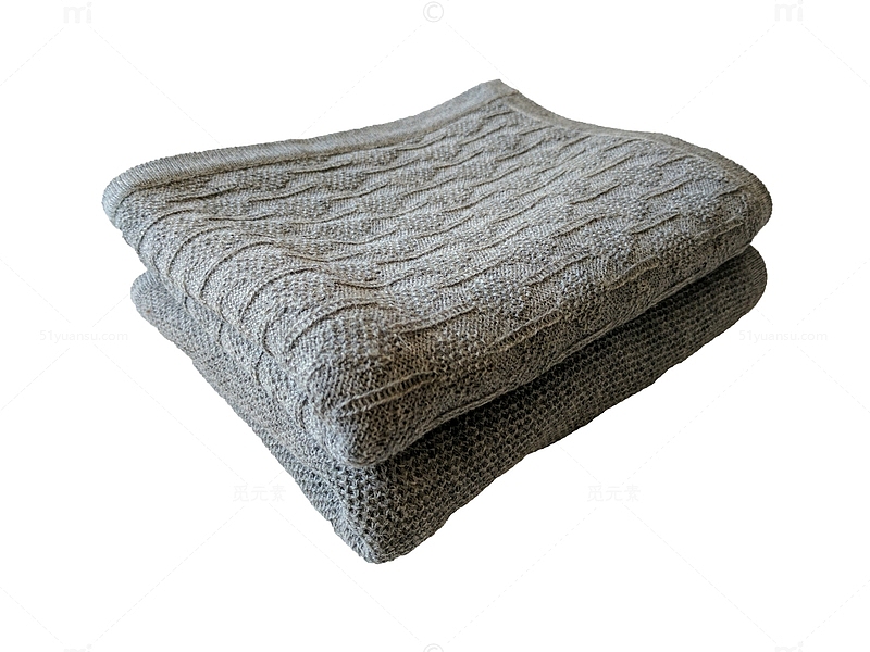 浅灰色毛毯