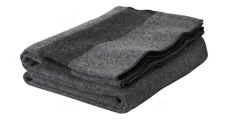 深灰色毯子