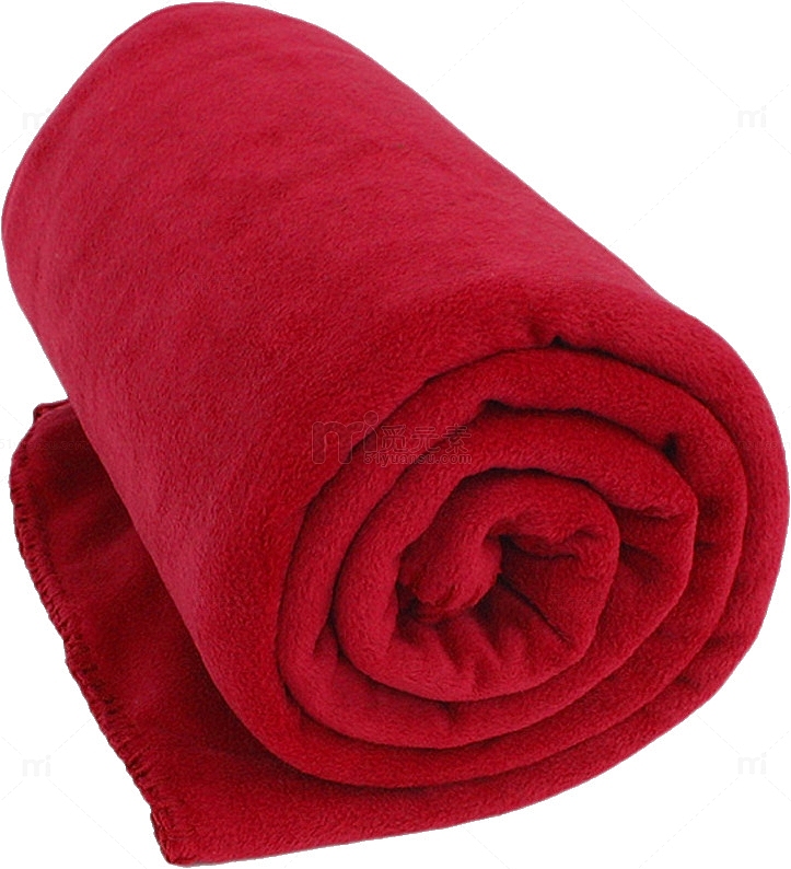 大红色的毯子