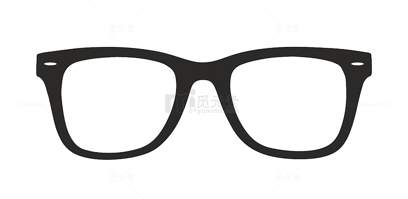 黑色框架眼镜