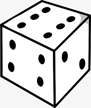 简笔画骰子