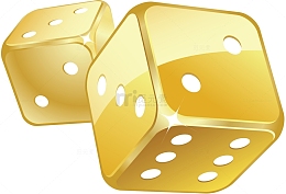 金黄色骰子