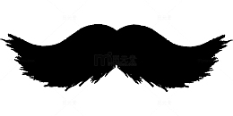 黑色八字胡