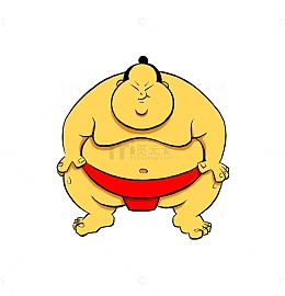 卡通相扑人物形象