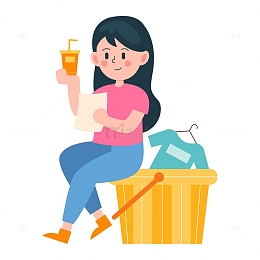 卡通简约整理衣物清单