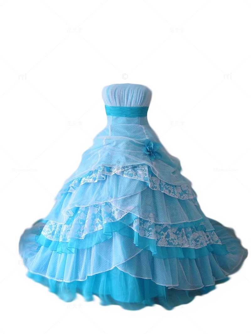 蓝色公主裙