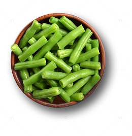 一碗煮熟的豆角