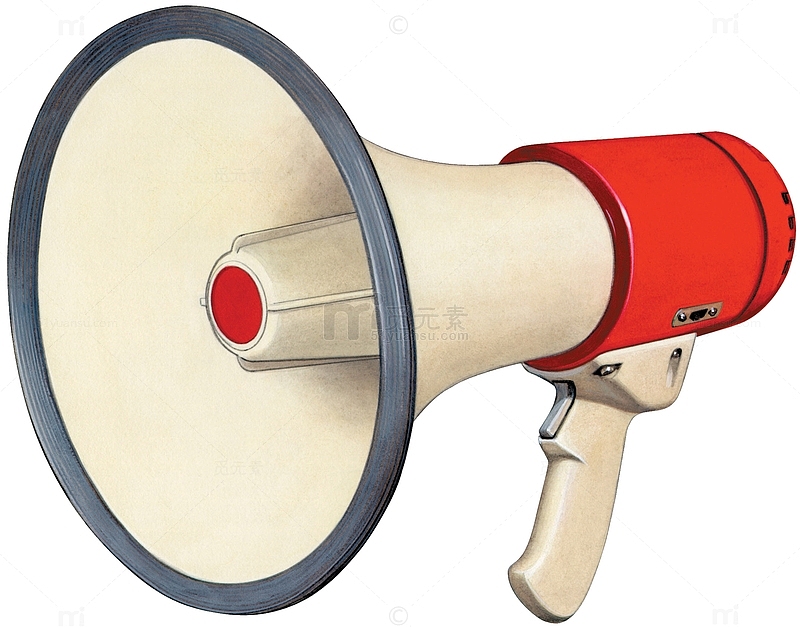 老式手持喇叭扩音器