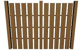 棕色栅栏