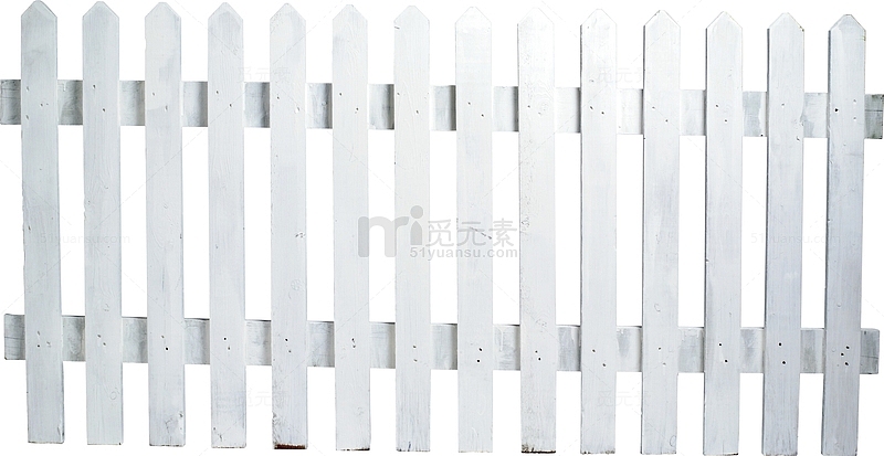 白色木制栅栏