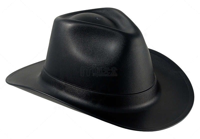 一顶黑色的牛仔帽