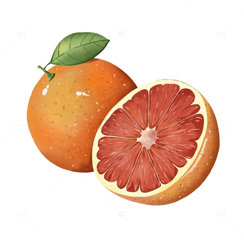 免抠元素水果橙子