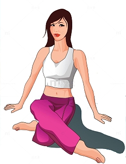 正在做瑜伽的美女