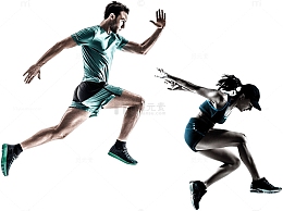 奔跑跳跃运动健身