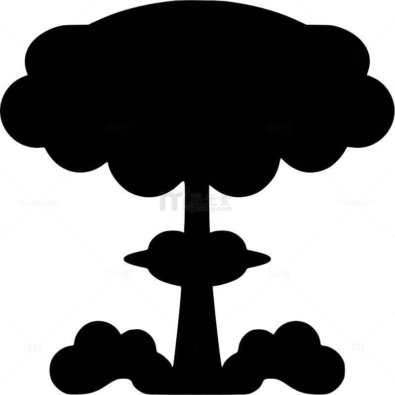 黑色蘑菇云图标