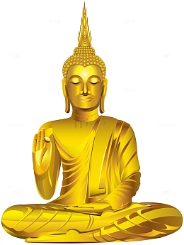 释伽牟尼金身佛像