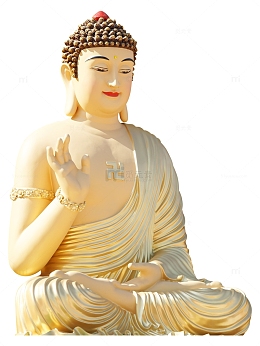 释伽牟尼金色佛像