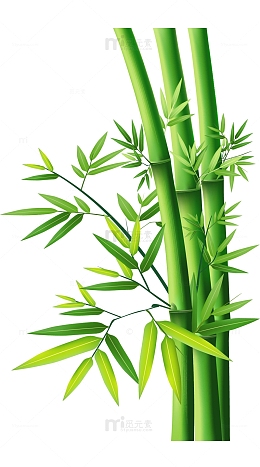 卡通竹子