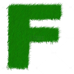 绿色大写字母F