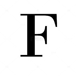 黑色字母F