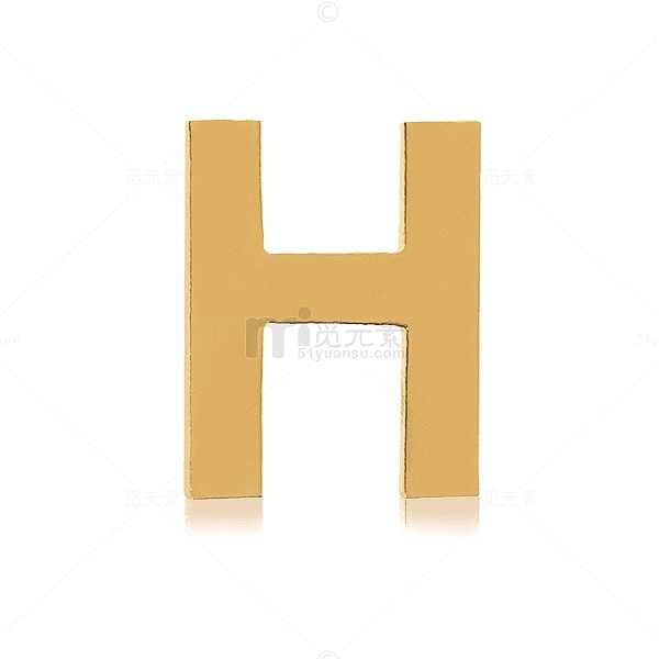 黄色字母H