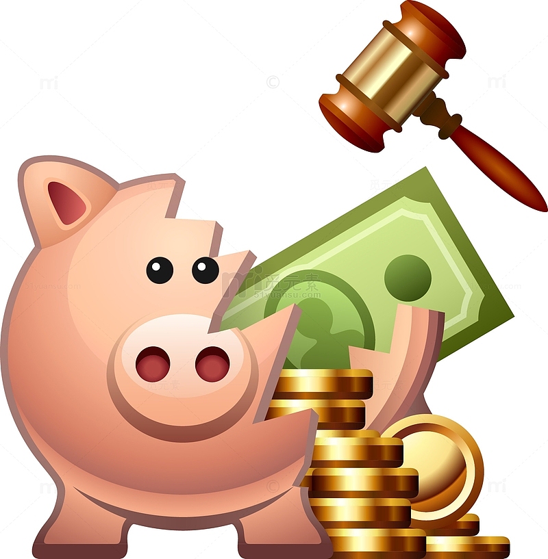 卡通彩绘小猪存钱罐