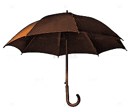 细条纹雨伞