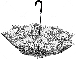 倒放的雨伞