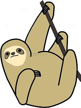 手绘树獭