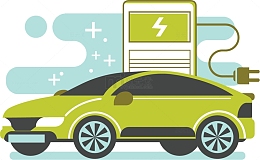 新能源电动汽车元素