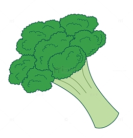 卡通西兰花