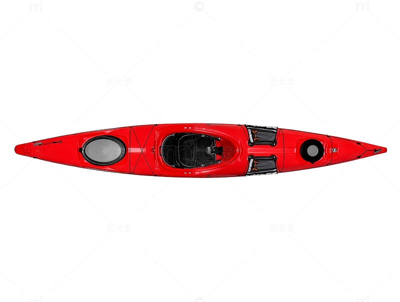 红色皮划艇