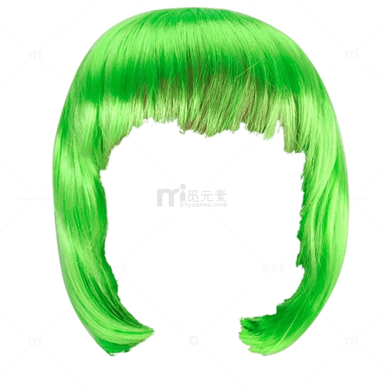 绿色假发